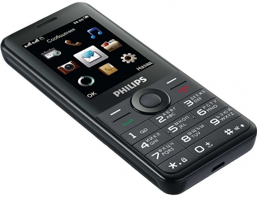 Мобильный телефон Philips Xenium E168 Dual sim Black: купить по цене ...