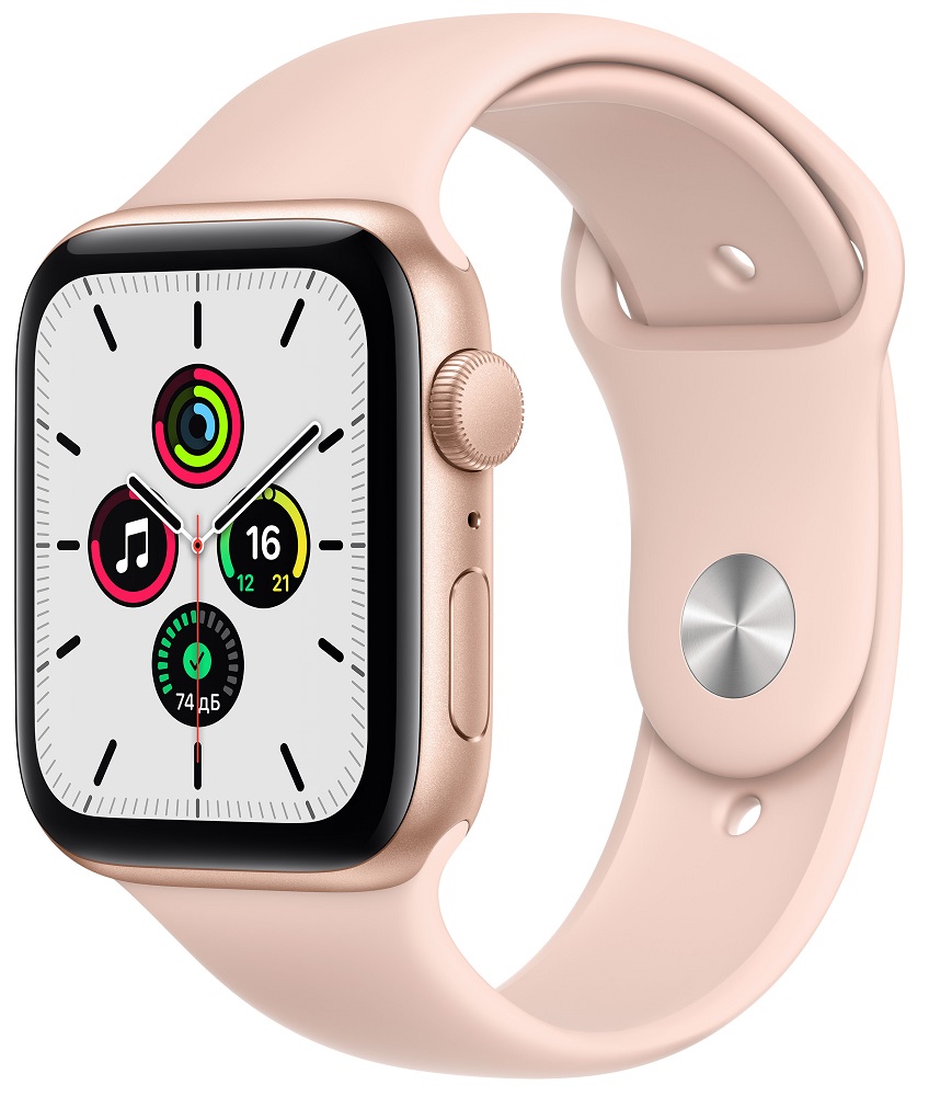 Часы Apple Watch SE GPS 44мм корпус из алюминия розовый + ремешок ...