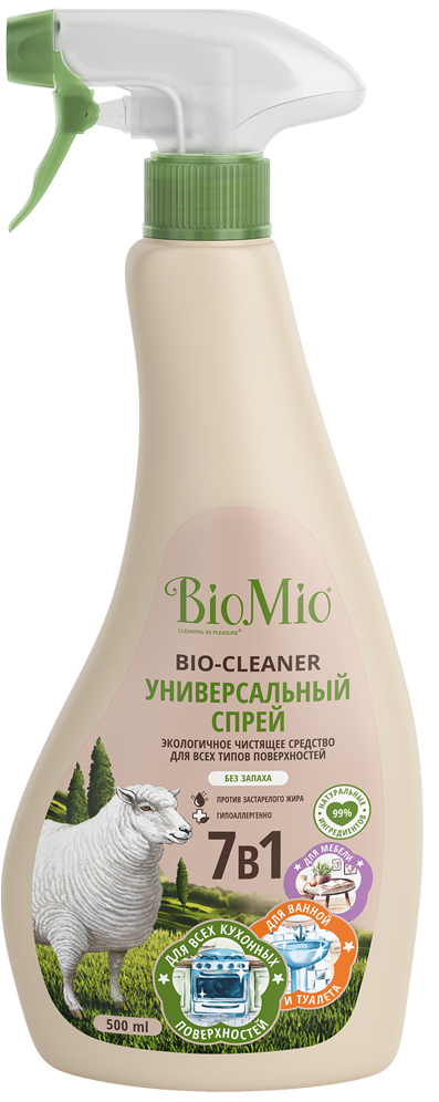 Чистящий спрей BioMio BIO-CLEANER универсальный ЭКО 500мл: технические ...