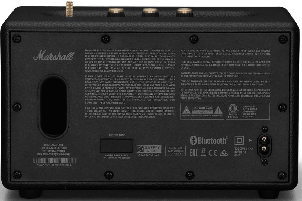 Портативная акустическая система Marshall Acton III Черная купить по