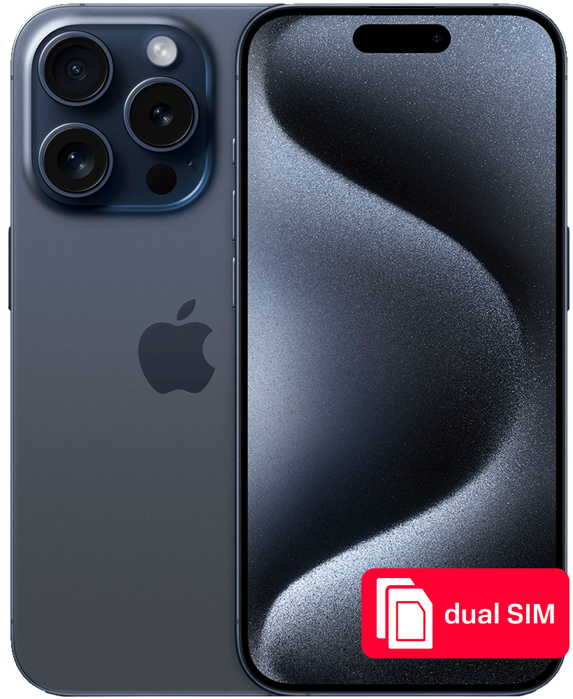 Смартфон Apple iPhone 15 Pro 128Gb SIM + SIM Синий титан: технические  характеристики и описание – Интернет – магазин МТС