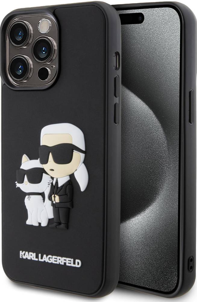 Чехол-накладка Karl Lagerfeld для iPhone 15 Pro Max 3D Rubber Case Karl ...