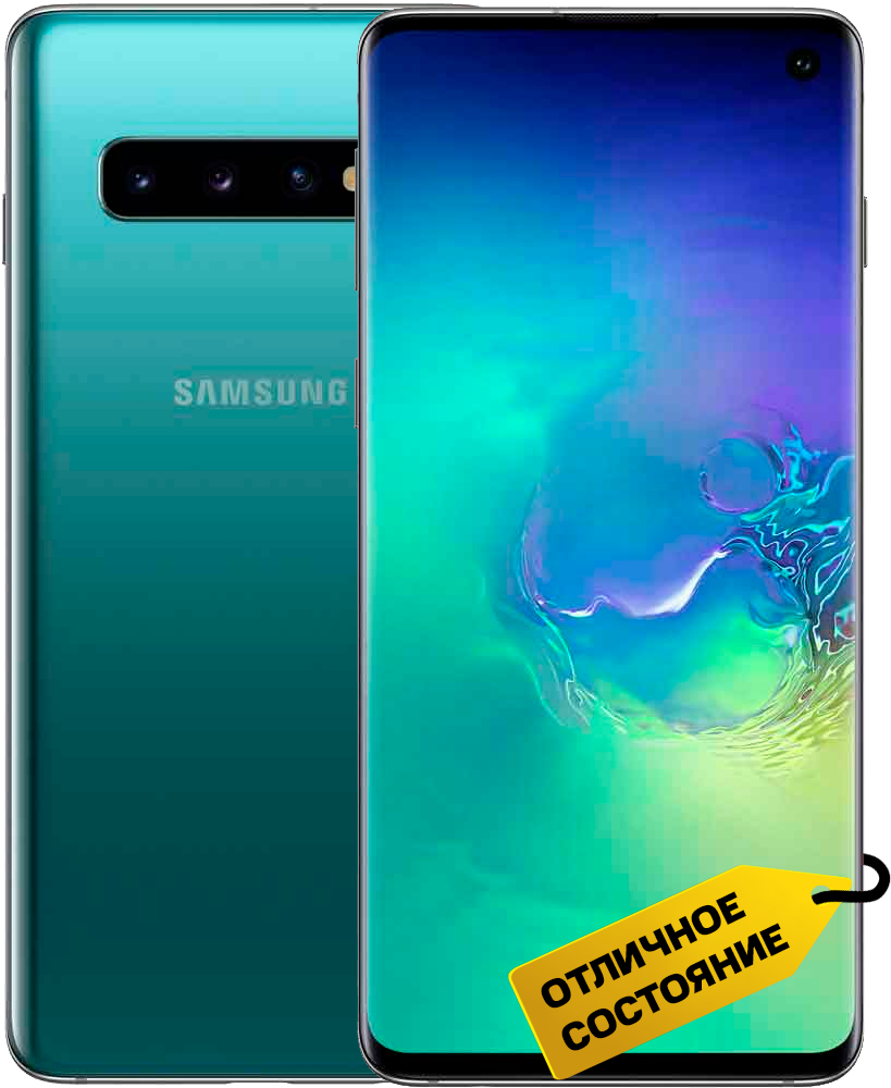 Смартфон Samsung Galaxy S10 8/128GB Зеленый «Отличное состояние»: купить по  цене 21 990 рублей в интернет магазине МТС