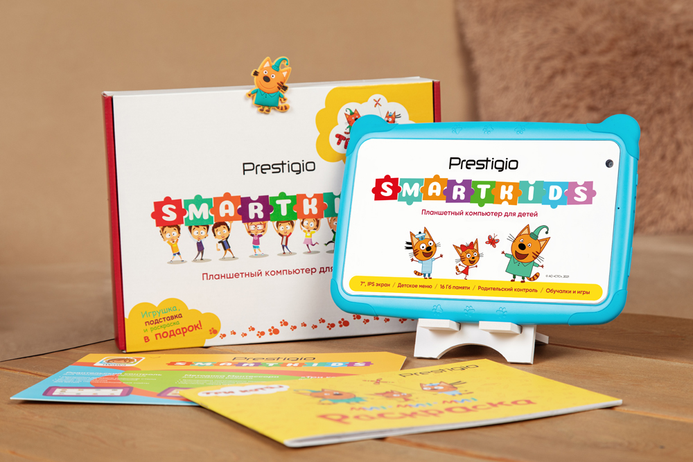 Планшет Prestigio SmartKids PMT3997 7" 1/16Gb Light Blue (комплект ...