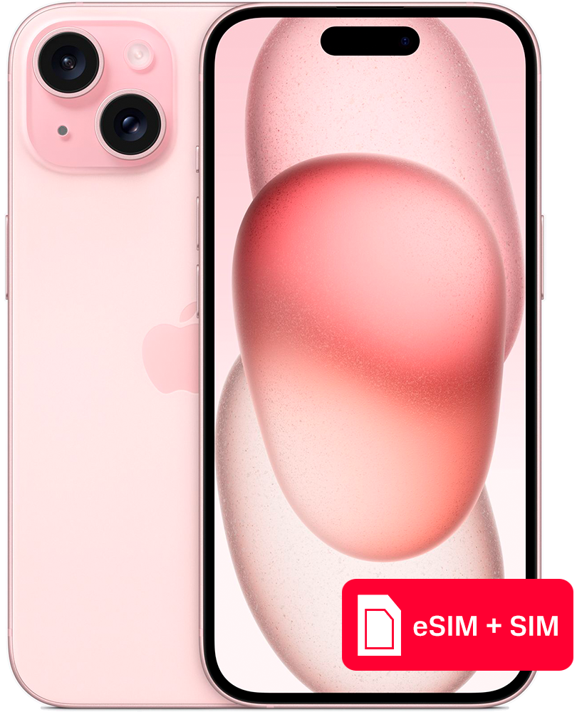 Отзывы на Смартфон Apple iPhone 15 128Gb eSIM + SIM Розовый - Интернет- Магазин МТС