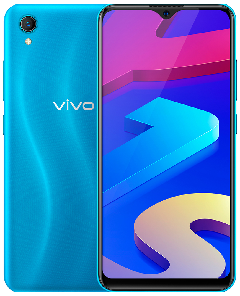 Смартфон Vivo Y1s 2/32Gb Ripple Blue "Как новый": купить по цене  6 790 рублей в интернет магазине МТС