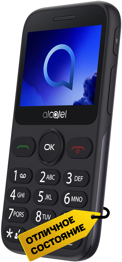 Мобильный телефон Alcatel 2019G Серый «Отличное состояние»: купить по ...