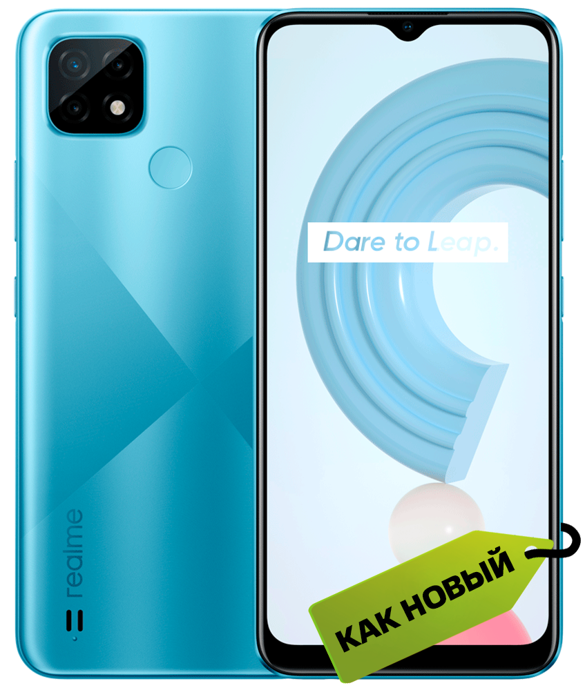 Смартфон Realme C21-Y 3/32Gb Blue "Как новый": купить по цене 4  790 рублей в интернет магазине МТС