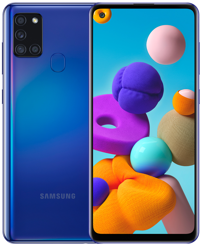 Смартфон Samsung Galaxy A21s 3/32Gb Blue: купить по цене 9 990 рублей в ...