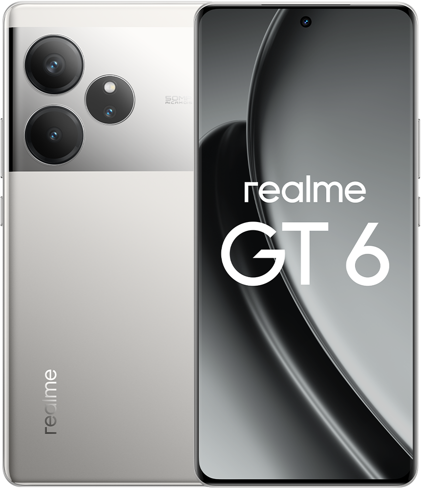 Смартфон realme GT 6 16/512 Гб Серебристый: купить по цене 79 990 рублей в  интернет магазине МТС