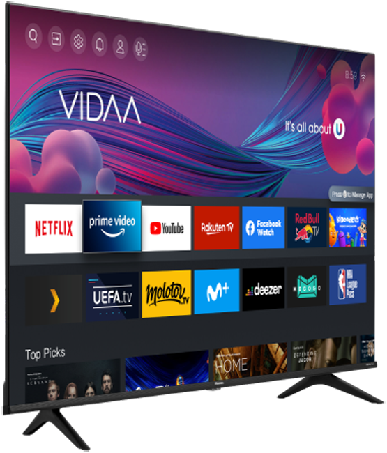 Телевизор Hisense 43" 43A6BG Smart Frameless Черный: купить по цене 24 ...