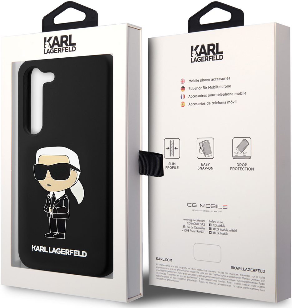 Чехол-накладка Karl Lagerfeld Samsung Galaxy S23+ Liquid Silicone Case  Ikonik NFT Черный (KLHCS23MSNIKBCK): купить по цене 2 990 рублей в интернет  магазине МТС