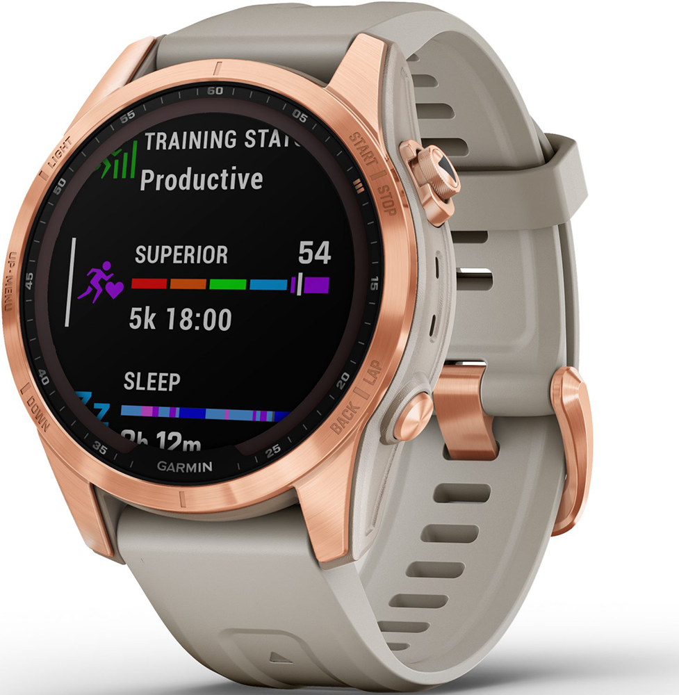 Часы Garmin Fenix 7S Solar Розовое золото: купить по выгодной цене в ...
