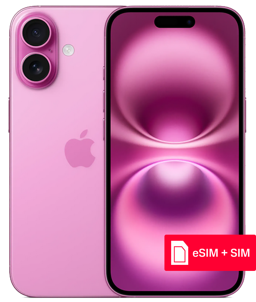 Смартфон Apple iPhone 16 256Gb eSIM + SIM Розовый: купить по выгодной ...