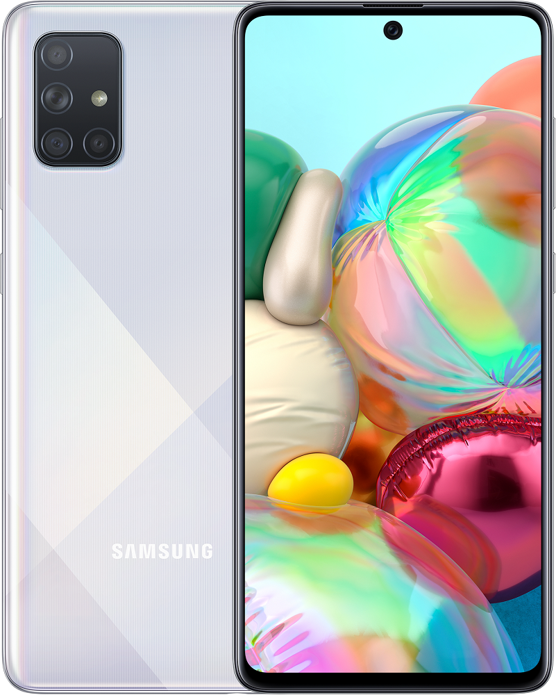 Смартфон Samsung Galaxy A71 6/128Gb Silver: технические характеристики и  описание – Интернет – магазин МТС