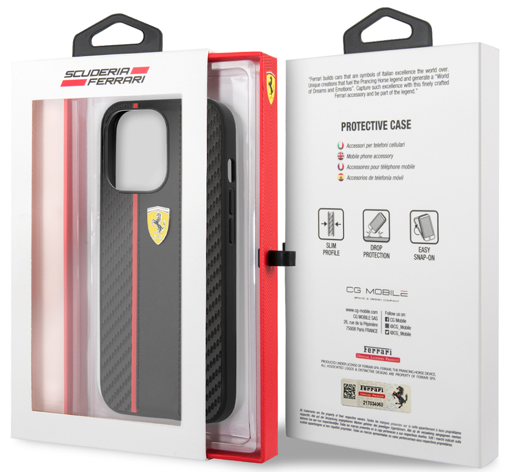 Чехол-накладка Ferrari для iPhone 13 Pro Max PU Carbon|Smooth with metal  logo Hard Черный: технические характеристики и описание – Интернет –  магазин МТС