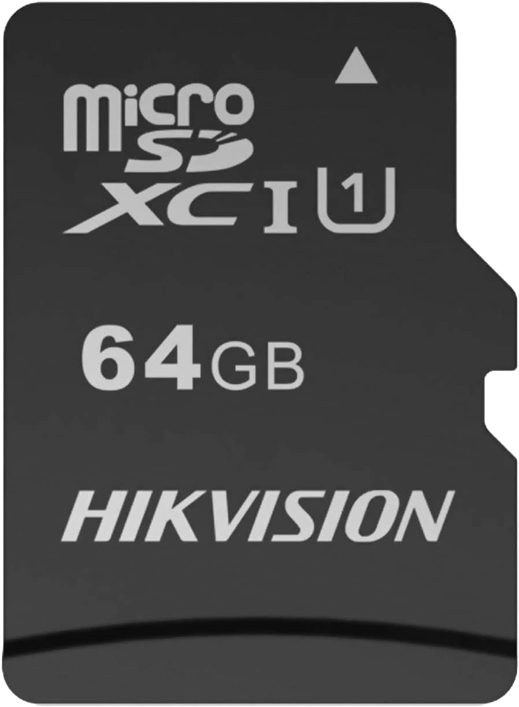 Карта памяти MicroSD Hikvision 64Gb Class 10 UHS-I HS-TF-C1 с адаптером ...