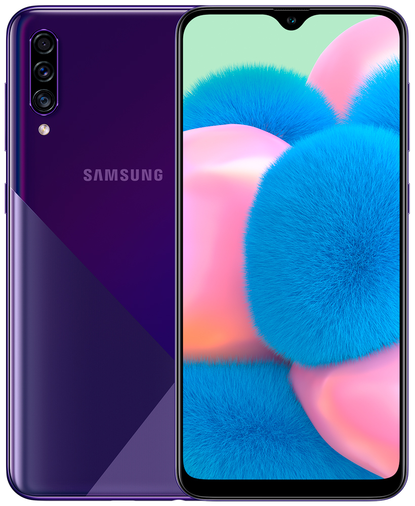 Смартфон Samsung A307 Galaxy A30s 4/64Gb Violet: купить по цене 9 990  рублей в интернет магазине МТС