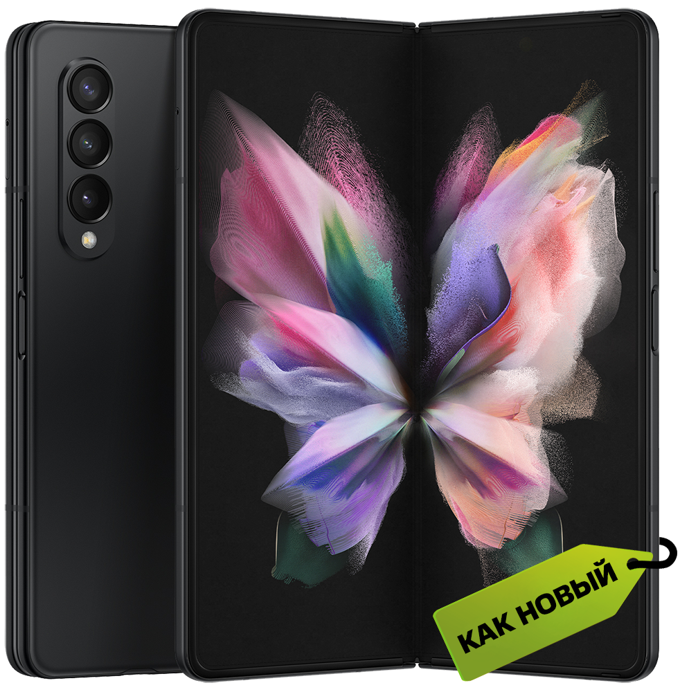 Смартфон Samsung Galaxy Z Fold3 12/256Gb Черный «Как новый»: купить по цене  84 990 рублей в интернет магазине МТС