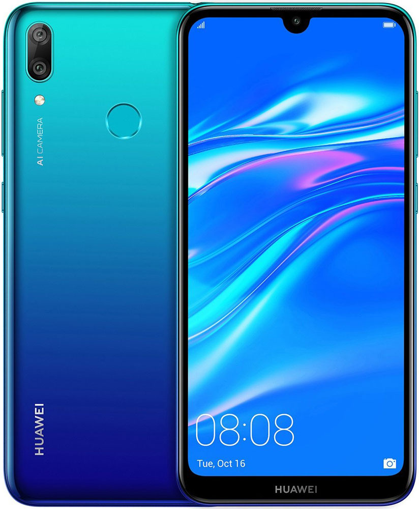 Смартфон HUAWEI Y7 2019 3/32Gb Blue: технические характеристики и описание  – Интернет – магазин МТС