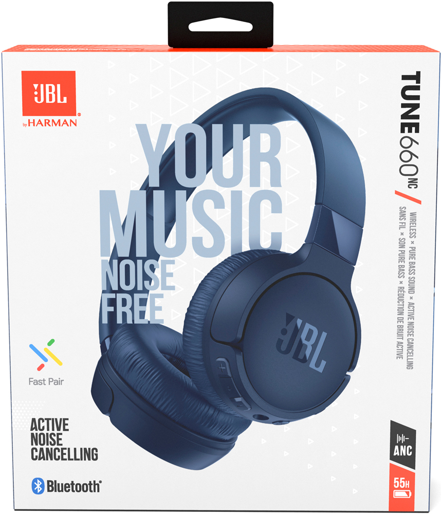 Беспроводные наушники JBL TUNE 660BTNC накладные Blue: купить по цене 4 490  рублей в интернет магазине МТС