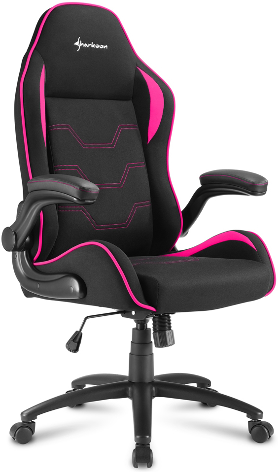 Черно розовое кресло игровое