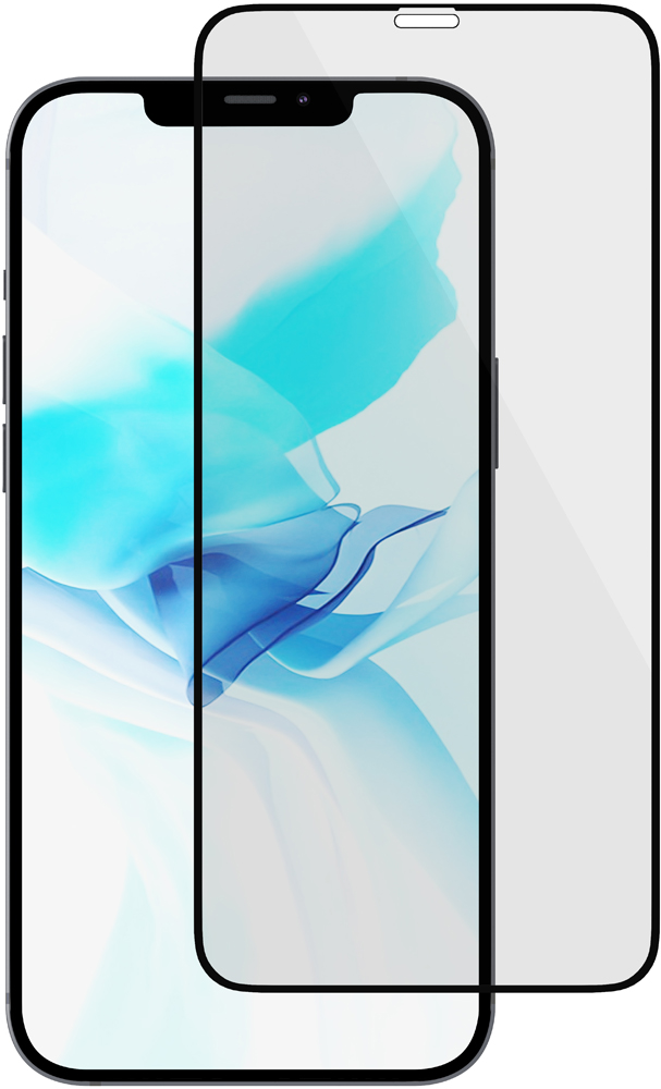 Стекло защитное uBear Privacy iPhone 12/12 Pro 2.5D черная рамка ...