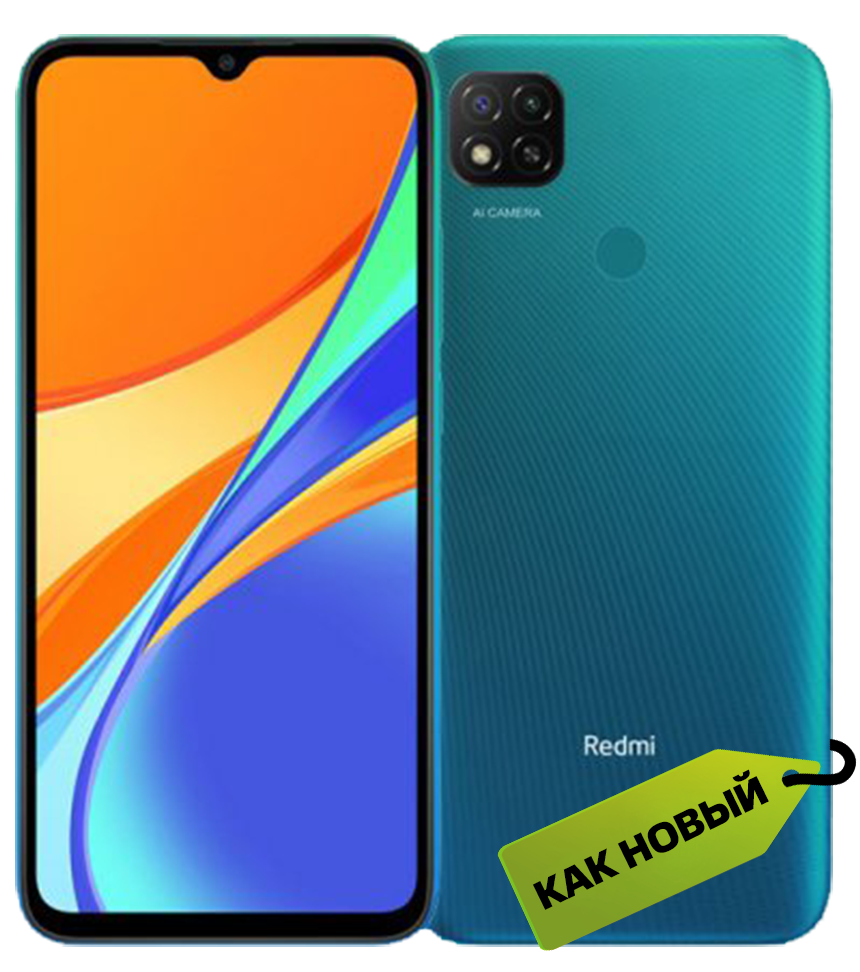 Смартфон Xiaomi Redmi 9C 4/128Gb Green "Как новый": купить по  цене 9 190 рублей в интернет магазине МТС