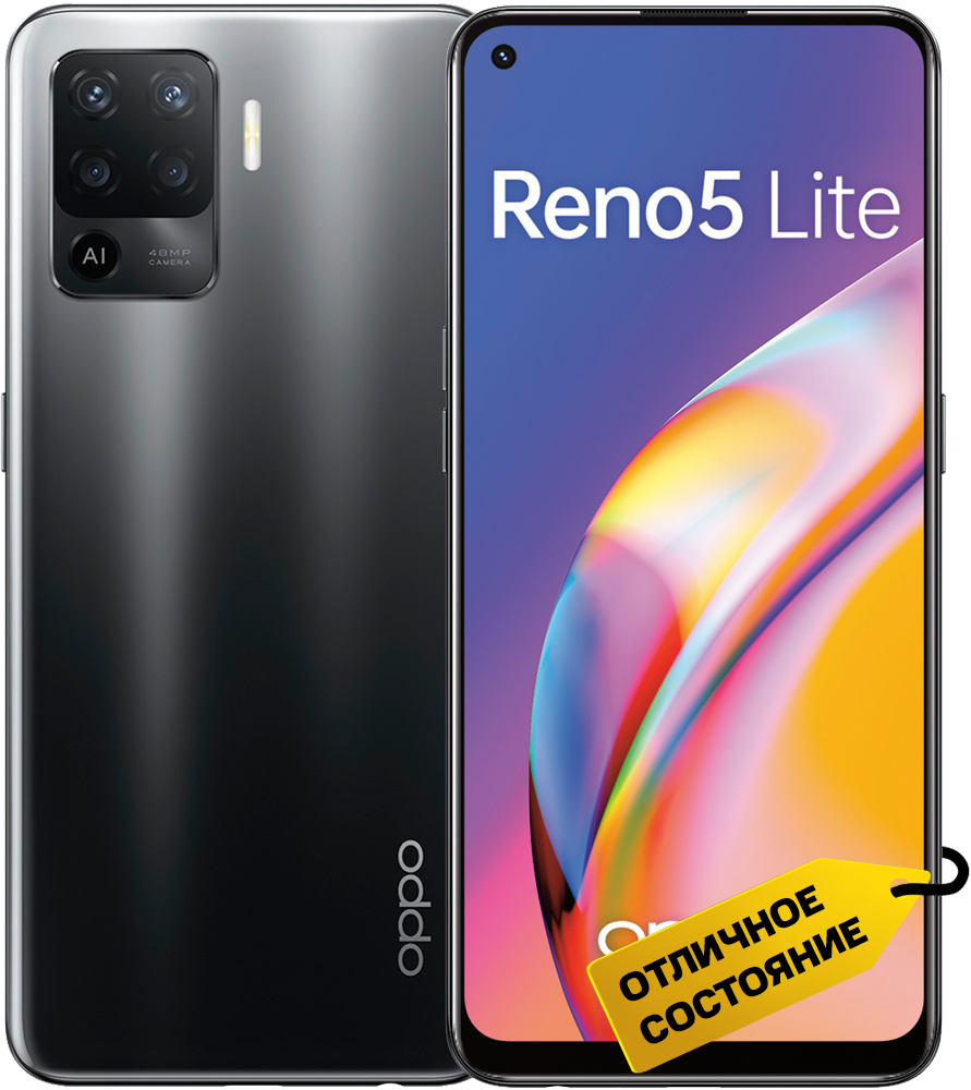 Смартфон OPPO Reno5 Lite 8/128Gb Черный «Отличное состояние»: технические  характеристики и описание – Интернет – магазин МТС