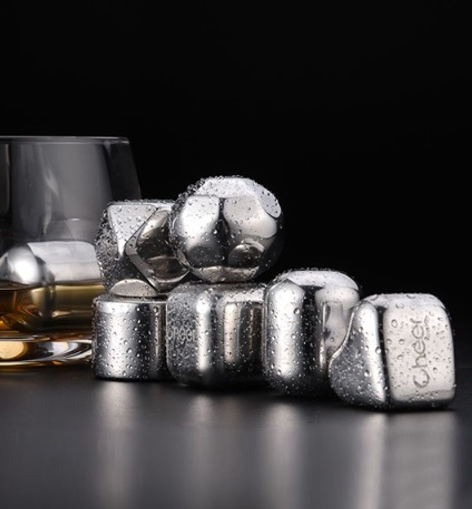 Охлаждающие камни для виски Circle Joy Stainless steel ice bube CJ-BK02 Silver: купить по цене 1 290 рублей в интернет магазине МТС
