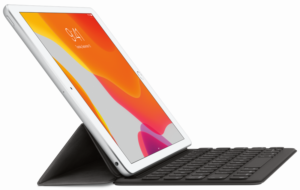 Чехол-клавиатура Apple Smart Keyboard для iPad/iPad Air черный (MX3L2RS/A):  купить по цене 17 190 рублей в интернет магазине МТС