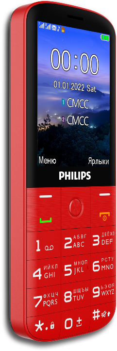 Мобильный телефон Philips Xenium E227 Dual sim Красный: купить по цене ...
