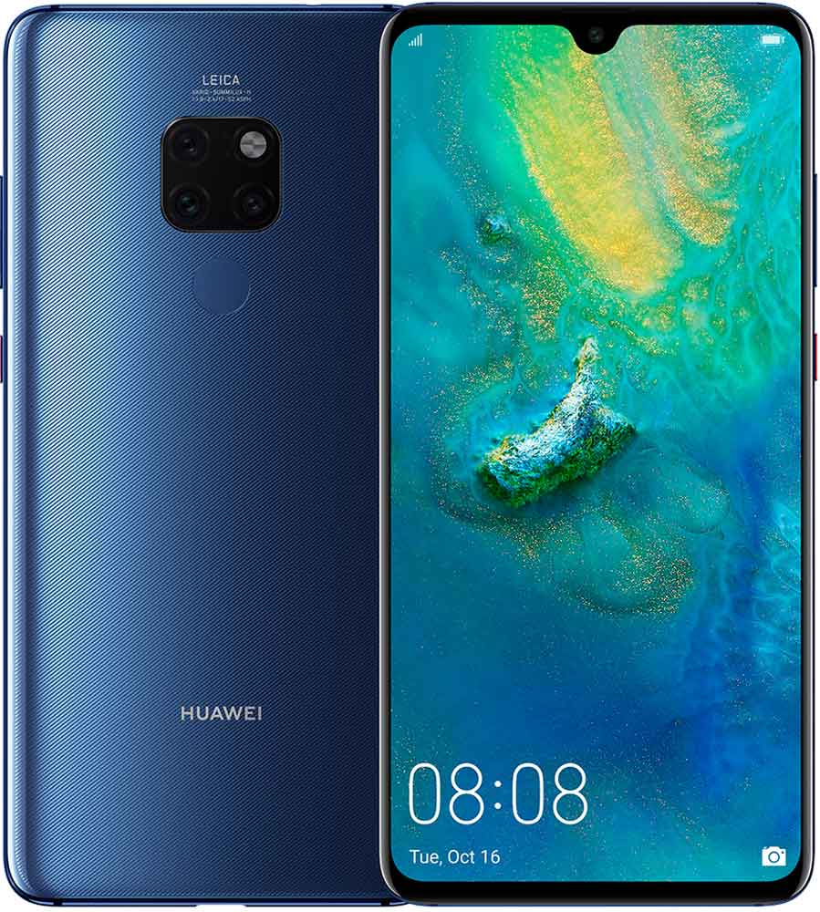 Смартфон Huawei Mate 20 6/128 Gb Blue: купить по цене 9 990 рублей в  интернет магазине МТС