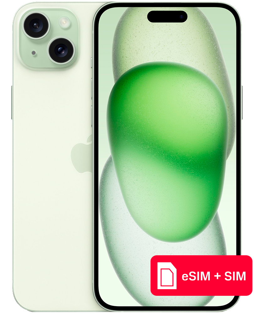 Смартфон Apple iPhone 15 Plus 128Gb eSIM + SIM Зеленый: технические  характеристики и описание – Интернет – магазин МТС