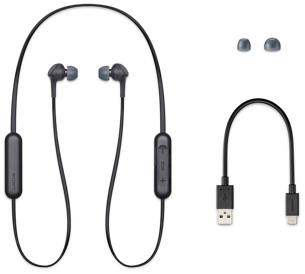 Sony wireless earphones black wixb400 sale