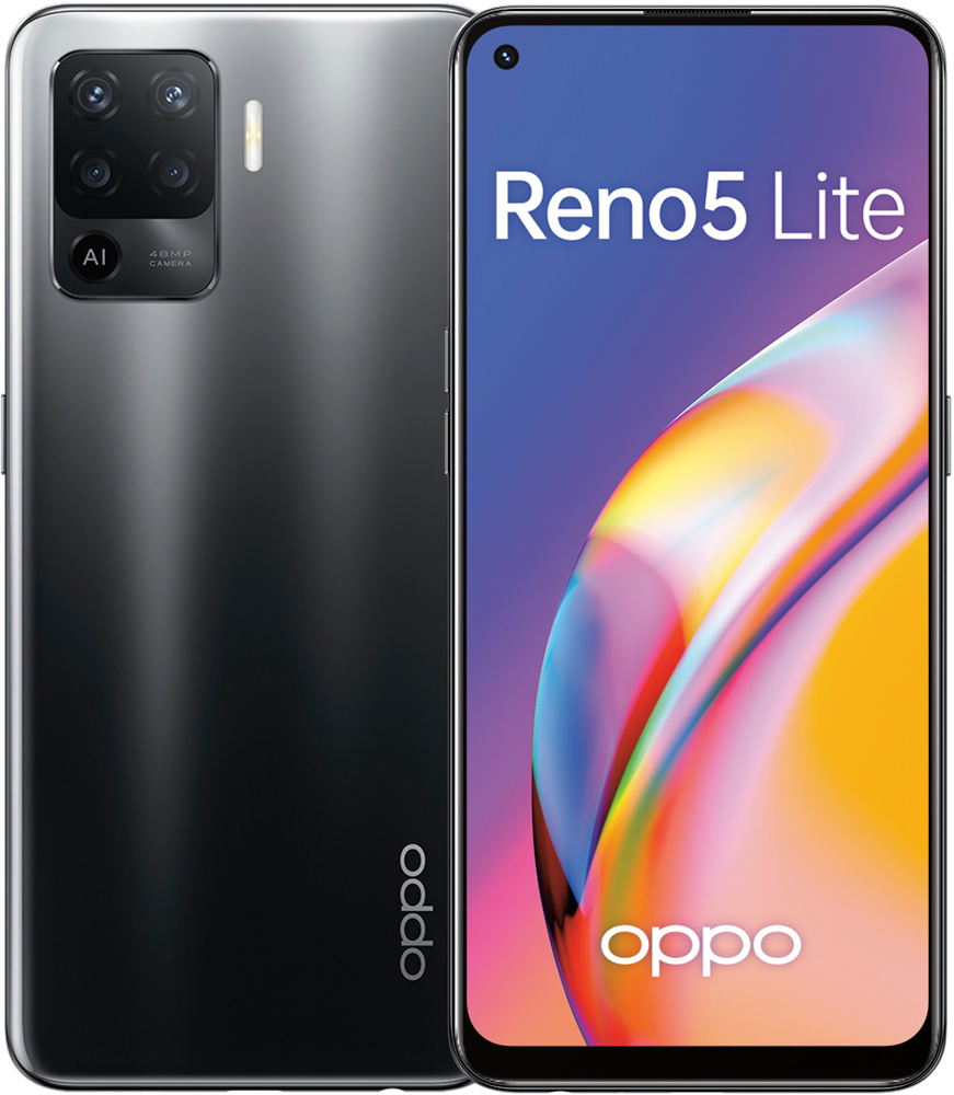 Смартфон OPPO Reno5 Lite 8/128Gb Fluid Black: купить по цене 5 990 рублей в  интернет магазине МТС