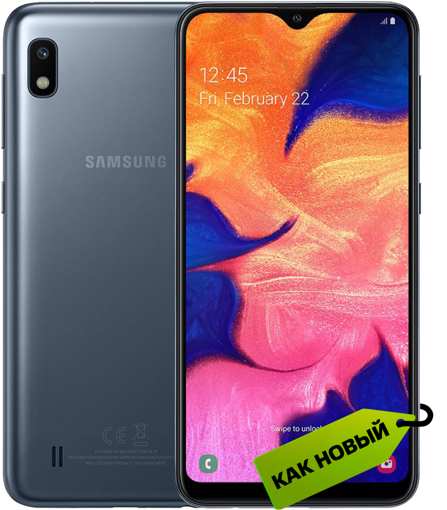 Смартфон Samsung Galaxy A10 2/32 Гб LTE Черный «Как новый»: технические ...