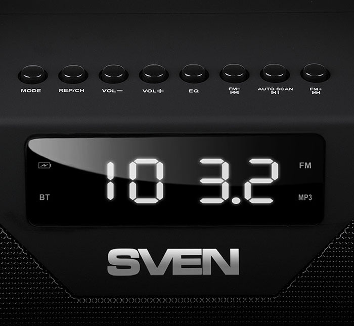 Портативная акустическая система Sven PS-470 Черная: купить по цене 3 ...