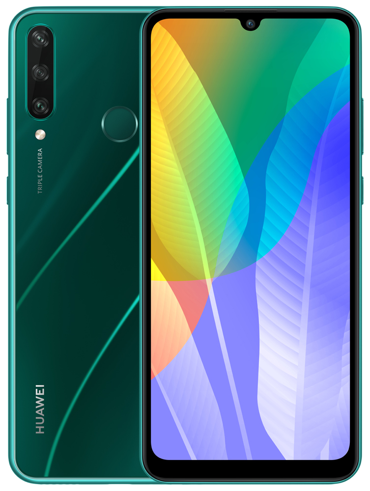 Смартфон HUAWEI Y6p 3/64Gb NFC Изумрудно-зеленый: купить по цене 3 490 ...