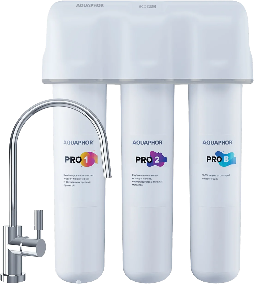 Система очистки воды Аквафор Кристалл Эко Pro Белый: технические ...
