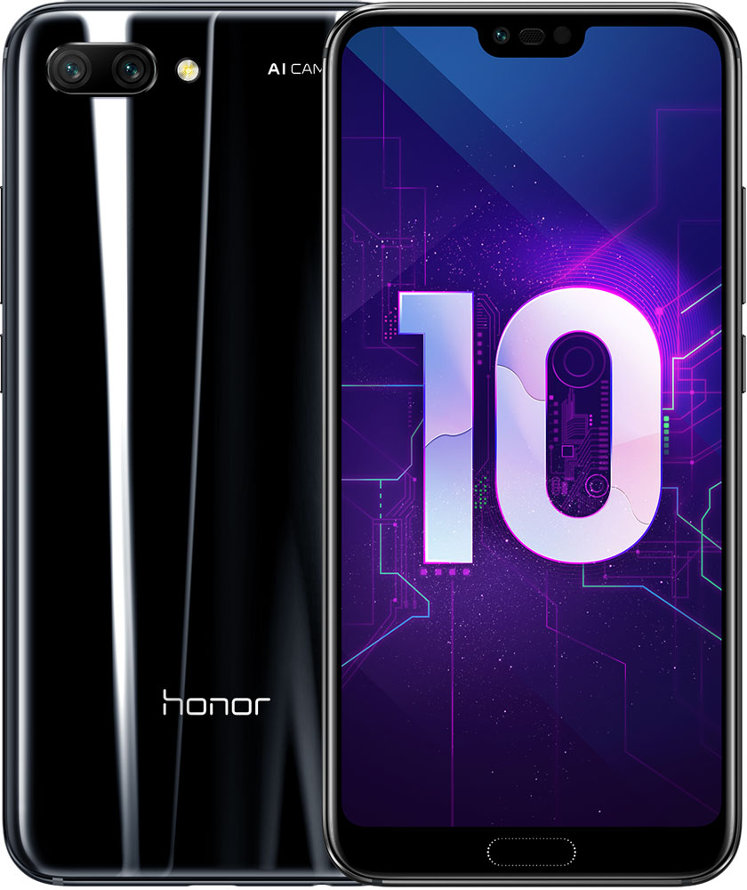 Смартфон Honor 10 4/128Gb Midnight Black: купить по цене 8 990 рублей в  интернет магазине МТС