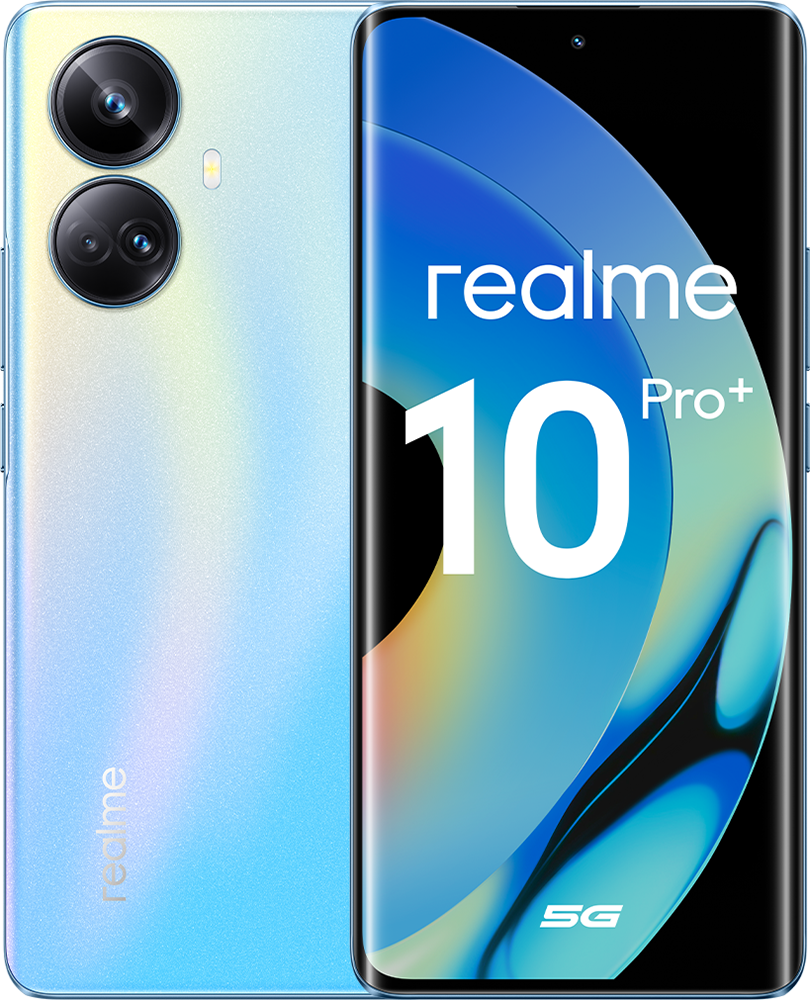 Смартфон Realme 10 Pro+ 8/128Gb Голубой: купить по цене 29 990 рублей в  интернет магазине МТС