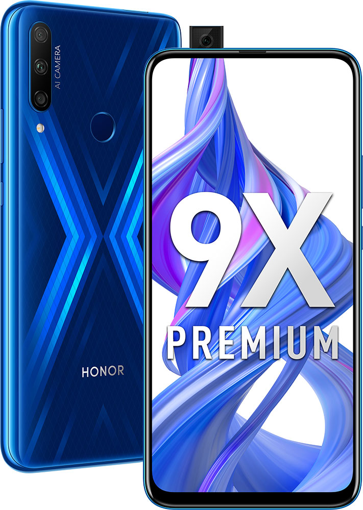 Смартфон Honor 9X Premium 6/128Gb Blue: купить по цене 12 990 рублей в ...