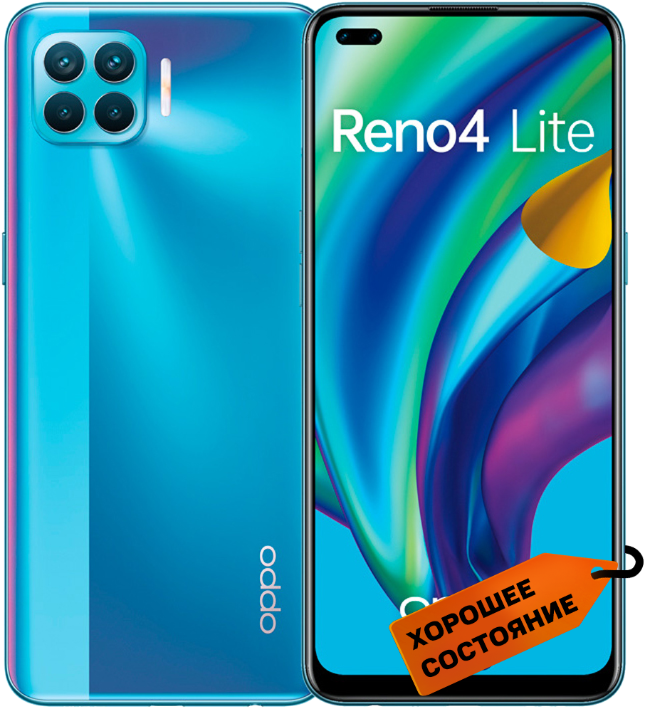 Смартфон OPPO Reno 4 Lite 8/128Gb Синий «Хорошее состояние»: купить по цене  8 990 рублей в интернет магазине МТС