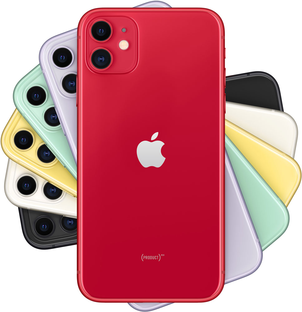 Смартфон Apple iPhone 11 (новая комплектация) 64Gb Красный: купить по цене  49 990 рублей в интернет магазине МТС