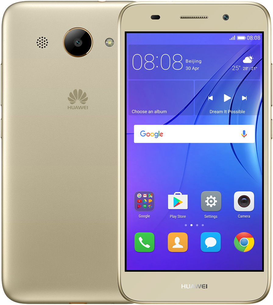 Смартфон HUAWEI Y3II 2017 1/8GB Золотой «Как новый»: купить по цене 2 990  рублей в интернет магазине МТС