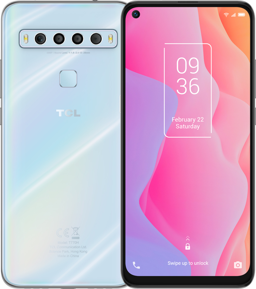 Смартфон TCL 10L 6/256Gb Arctic White: купить по цене 18 990 рублей в  интернет магазине МТС