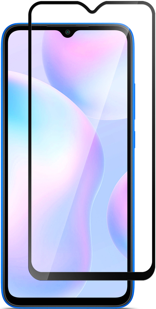 Стекло защитное Xiaomi Redmi 9A|Xiaomi Redmi 9C Черная рамка: купить по ...
