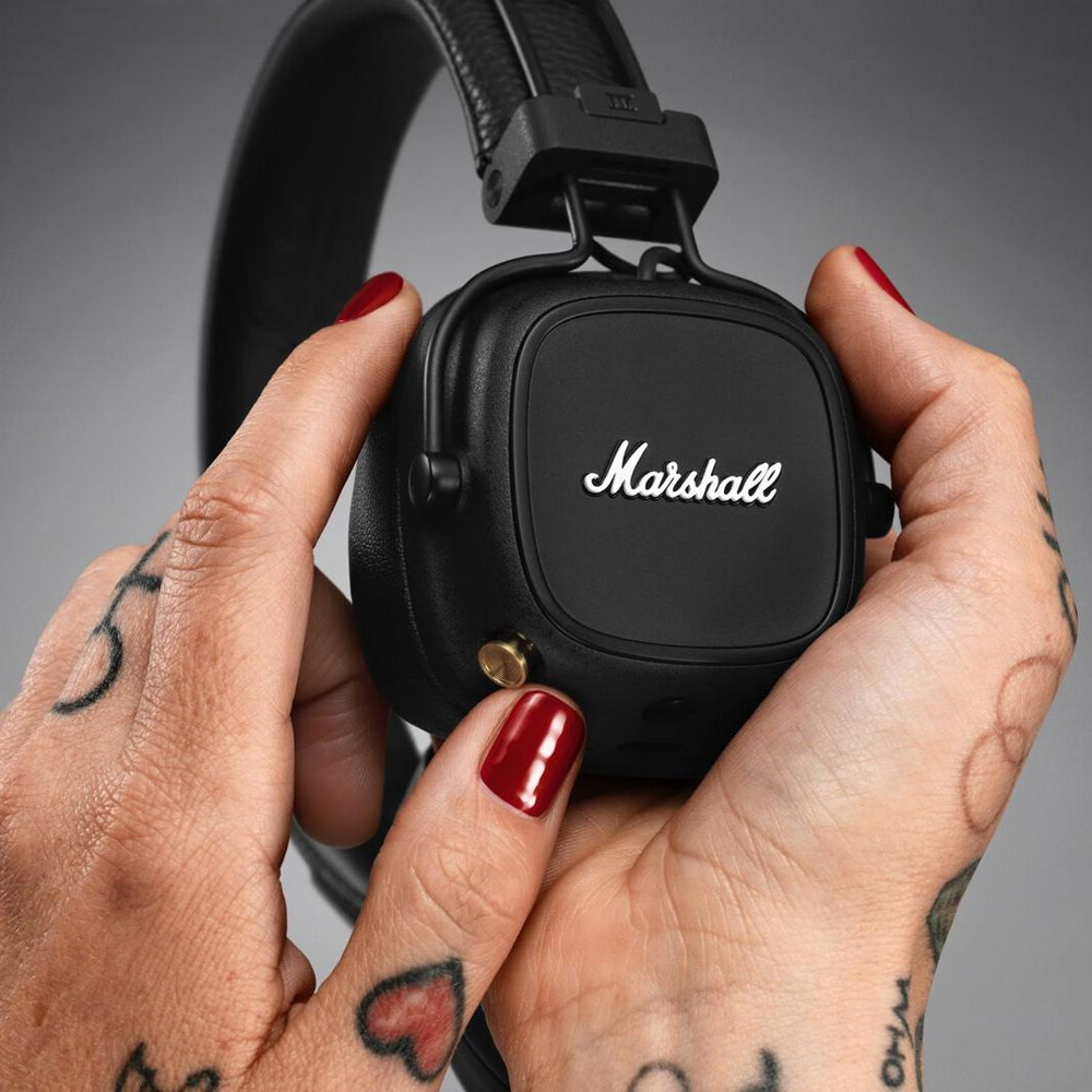 Беспроводные наушники Marshall Major IV Black: купить по цене 12 990 рублей  в интернет магазине МТС