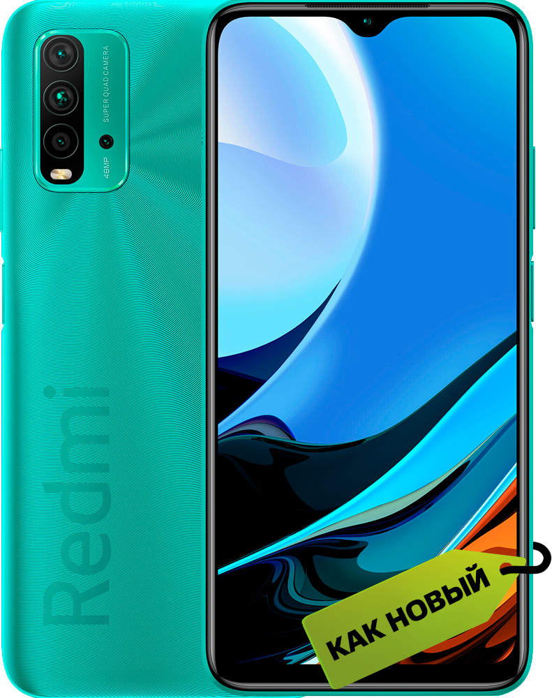 Смартфон Xiaomi Redmi 9T 4/128Gb Зеленый «Как новый»: купить по цене 12 990  рублей в интернет магазине МТС